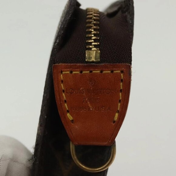 LOUIS VUITTON Monogram Bucket PM Accessory Pouch LV Auth 139377 - Picture 11 of 16